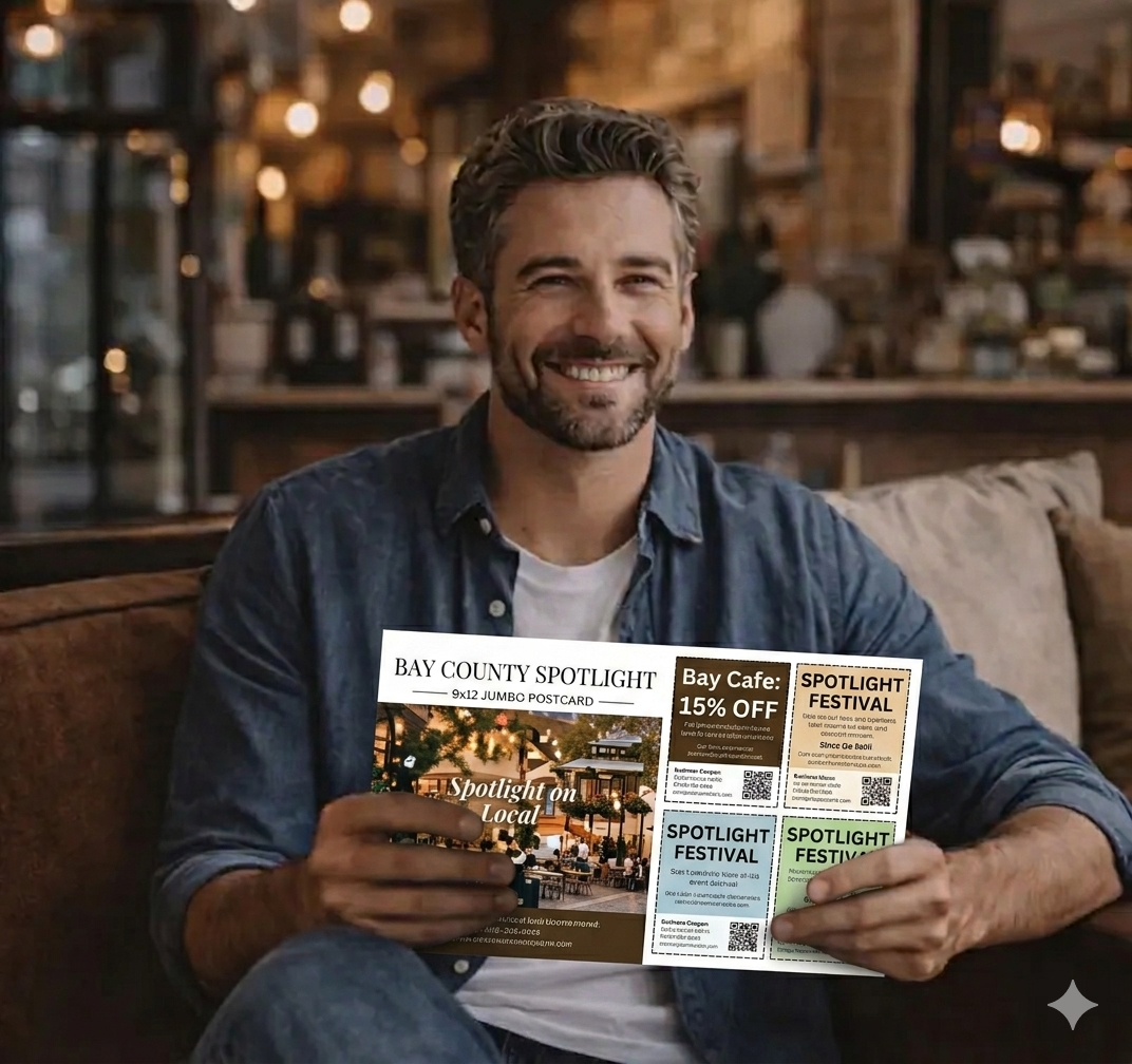 Bay County Spotlight 9x12 Postcard